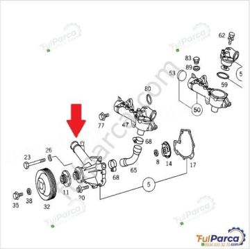 Mercedes W124/202/W208/W210/W163/W170 111 Motor Devirdaim/Su Pompası