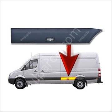 Sprinter W906 Çamurluk Kaplaması/Arkanın Önü Sol Yan Bakalit 215-315