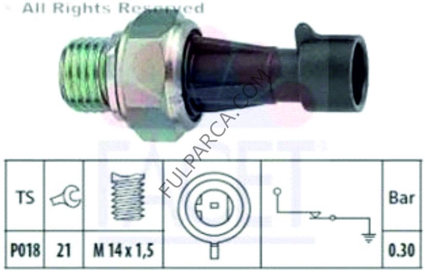 Opel Antara,Combo C,Corsa C,Vectra C Yağ Müşürü 0.30 Bar