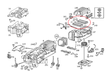 Mercedes W210/W220/W202 Polen Flitresi Çiftli