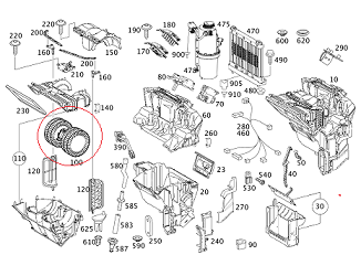 Vito W639-Viano 651/646 Motor Kalorifer Motoru