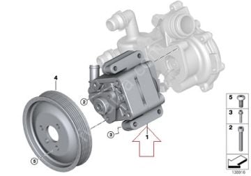 Bmw E90/E87 N42/45/46 Motor Direksiyon Pompası
