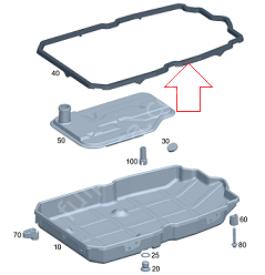 Mercedes W203/W204/W212/Vito W447 119 651/642 Motor Otomatik Şanzuman Yağ Karter Contası