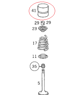 Sprinter W901/Vito W638/W639 611/612 Motor Sibop Fincanı/İtici/Ventil İticisi