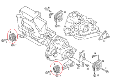 Mercedes A168/Vaneo1.7 Dizel Motor Kulağı/Motor Takozu