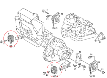 Mercedes A168/Vaneo1.7 Dizel Motor Kulağı/Motor Takozu