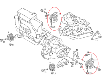 Mercedes A168-W168-Vaneo W414 Şanzuman Kulağı,Şanzuman Takozu