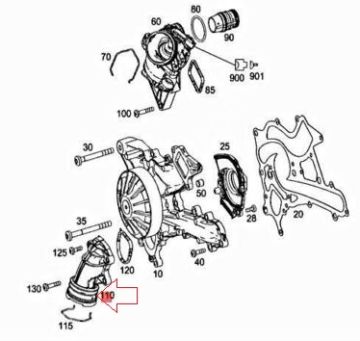 Mercedes ML W166/W204/W212/W221/W222 276 Motor Devirdaim Su Burusu