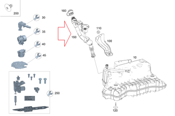 Mercedes W257 CLS 400d AddBlue Katkı Tankı/Yakıt Deposu /Dolum Borusu