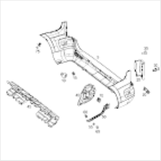 Vito W447 Arka Tampon