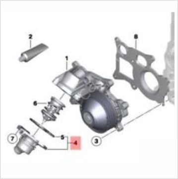 Bmw F10-F20-F30-F32-F33-N47N-N47NS1 3.20d Termostat Kapağı- Termostat Gövdesi-Termostat Yuvası