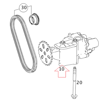 Mercedes W205 626 Motor Yağ Pompası