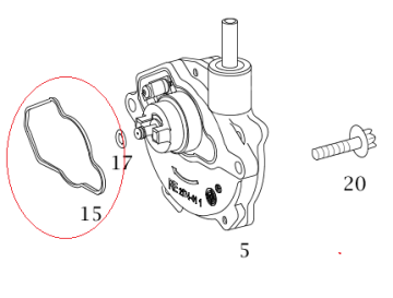 Mercedes W203/W209/W211 271 Motor Vakum Pompa Contası