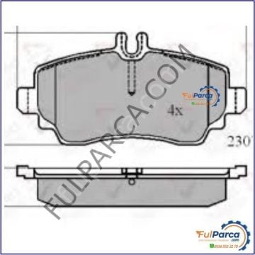 Vaneo W414 Ön Fren Balatası