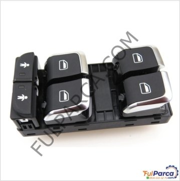 Audi A6,A7,Q3,RS6,RS7 Dörtlü Cam Açma Düğmesi,Cam Açma Anahtarı