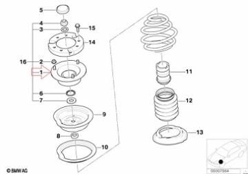 Bmw E46/E60/E90/X3 E83/E87 Ön Amortisör Takozu