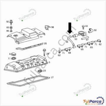 Mercedes W202 C200Cdı,W210 E200 Cdı,E220 Cdı 604 Motor Pipo Hortum