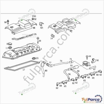 Mercedes W202 C220 Cdı,W210 240 Cdı 605 Motor Pipo Hortum