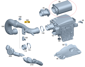 Mercedes W204/W205/W212 274 Motor Hava Flitresi