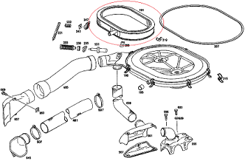 Mercedes W124/W126 103 Motor Hava Flitresi