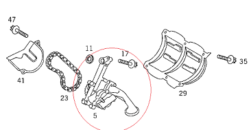Mercedes W168 1.7 Dizel 668 Motor Yağ Pompası