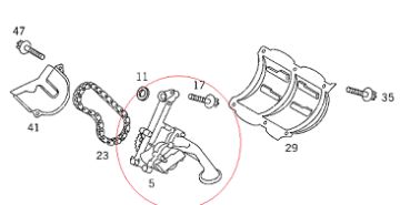 Mercedes W168 1.7 Dizel 668 Motor Yağ Pompası