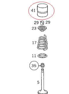 Sprinter W901/Vito W638/W639 611/612 Motor Sibop Fincanı/İtici/Ventil İticisi