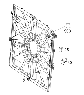 Vito W447 Fan Motoru/Komple Fan