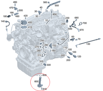Vito W639/W202/W203/W211/W164 642/646/651 Motor Yağ Seviye Müşürü/Yağ Sensörü Karterdeki