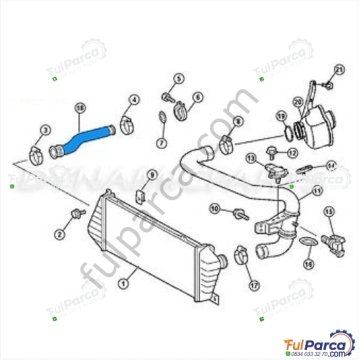 Sprinter W903/W904/W902/W901 Turbo Hortumu,,İntercooler Hortumu