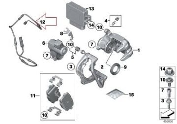 Bmw F10/F06/F18/F12/F13 Arka Balta Fişi