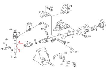 Sprinter/Vito W638 611/612 Motor Enjektör