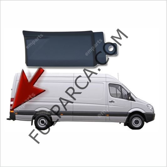 Sprinter W906 Arka Sol Köşe Tampon Bakali-Tampon Tutucu