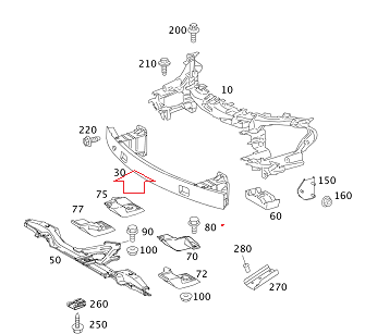 Mercedes W245 Ön Tampon Demiri