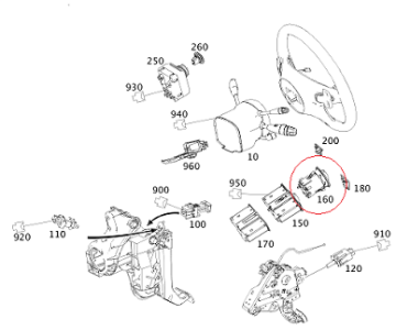 Mercedes W207 Far Anahtarı/LIGHT SWITCH