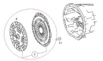 Vito W639/Sprinter 651 Motor Debriyaj Seti-Baskı Balata