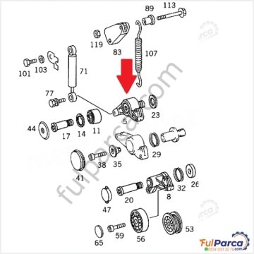Sprinter/W124/W201 601/602/603 Motor Dizel Gergi Kütüğü, Gergi Göbeği