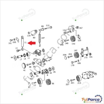 Sprinter,Vito W638 601,602 Motor Kayış Gergi Amortisörü
