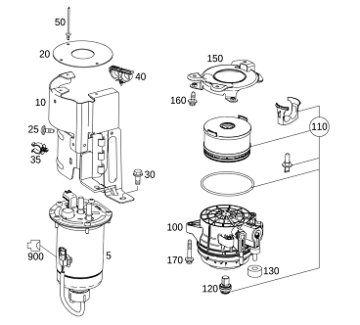 Vito W447/W448/W205/W212 654 Motor Yakıt Flitresi/Mazot Flitresi