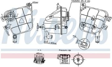 Mercedes ML166/W166 642 Motor Yedek Su Deposu/Dengeleme Kabı/Su Tankı