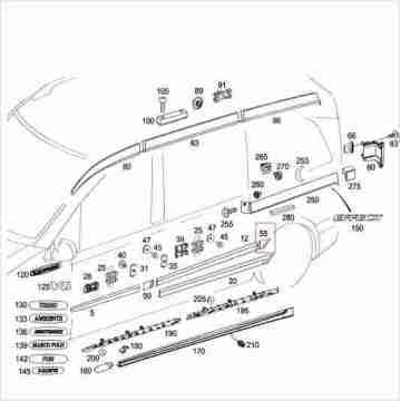 Vito W639/Viano Arka Çamurluk Bakaliti/Koruma Çıtası Arka SAĞ