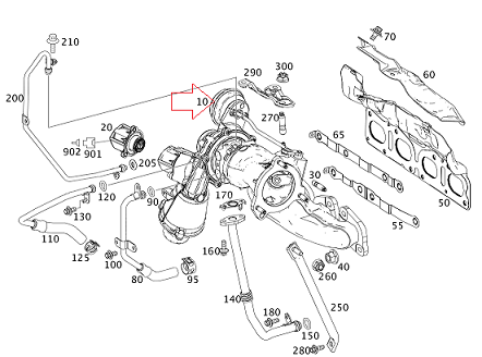 Mercedes  W117 270 Motor Turbo