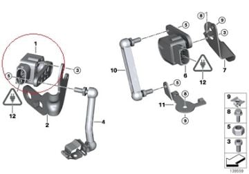 Bmw X5 E53/E46/E39/E53/E60/E65 Far Yükseklik Ayar Sezici,Far Sensörü