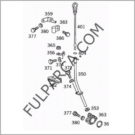 Mercedes W140 104 Motor Yağ Seviye Çubuğu