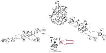 Mercedes A169/B Seri W245 Ön Salıncak Alt Rotili