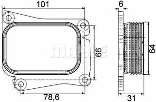 Mercedes W203/W204/W211/W212/W209 271 Motor Kompresör Yağ Soğutucusu/Yağ Radyatörü