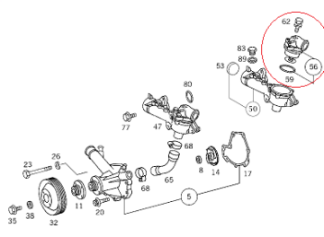 Vito W638 111 Motor Termostat