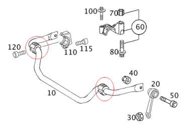 Mercedes E Glass W211 646 Motor Ön Viraj Demir Lastiği
