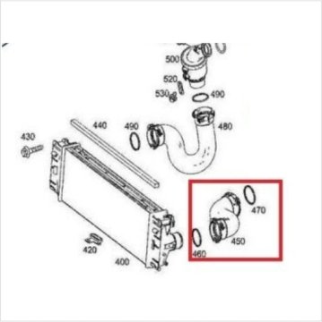 Sprinter W906 2.2 651 Motor Turbo Hortumu,İntercooler Hortumu Sol