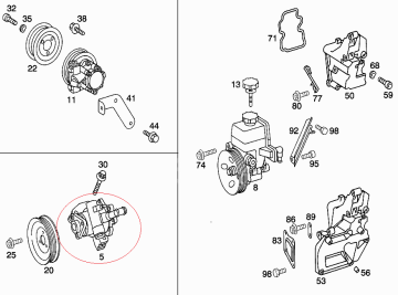 Vito W638 611 Motor Direksiyon Pompası